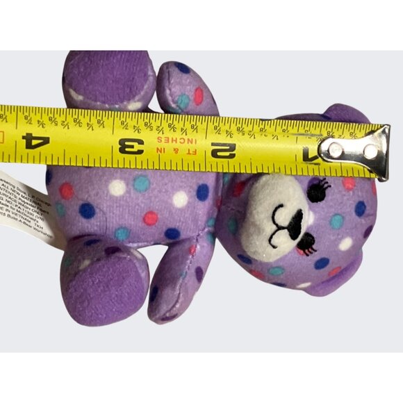 Build a Bear McDonalds Happy Meal Purple Polka Dot Bear #4 2015 - Picture 3 of 10